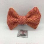 Yellow and Pink HARRIS TWEED Dog Bow Tie