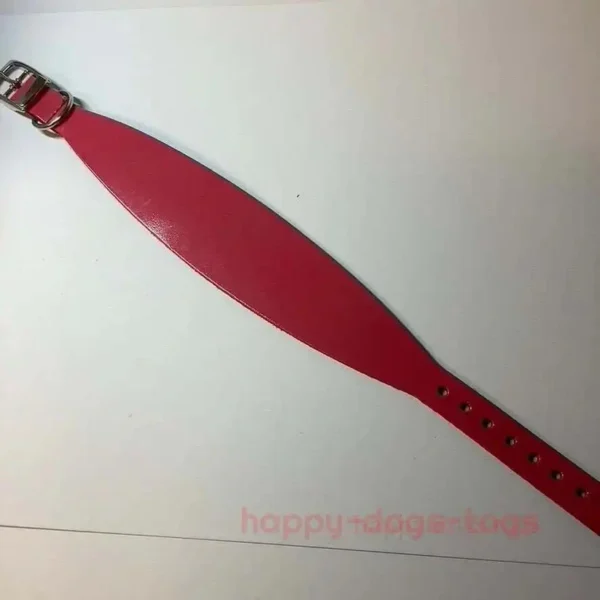Pink Leather Greyhound Collars - Image 3