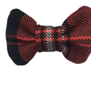 Small Tartan Bow Tie In Red And Black