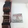 Red and Tan Harris Tweed Dog Collar, Medium size