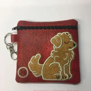 Redgoldendoodleembroidereddogpoobagdispenser Happy Dogs Togs1