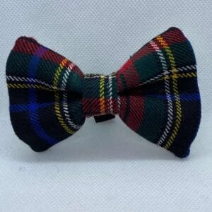 Redmulticolourtartandogbowtiemedium Happy Dogs Togs1 Scaled