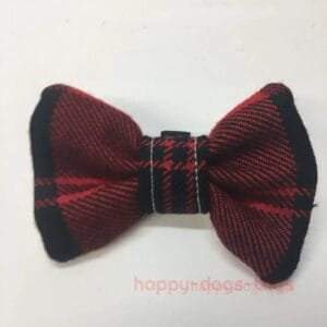 Redandblacktartandogbowtiemedium Happy Dogs Togs1