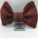 Shades of Red HARRIS TWEED Dog Bow Tie