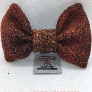 Harris Tweed Dog Bow