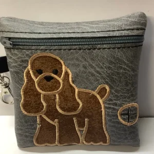 Tan Cocker Spaniel Poo Bag Dispenser