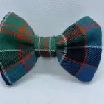 Scottish Tartan Dog bow tie  in Blue Check medium Size