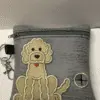 Embroidered Fawn Labrdoodle poo bag dispenser - Image 2