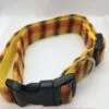 Yellow Check Wool Tweed Dog Collar - Image 2