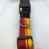 Yellow, Red and Black pattern dog collar size L