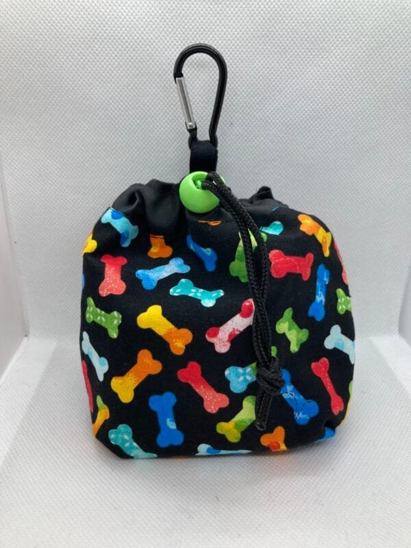 Colourful Bone Print Dog Treat Bag