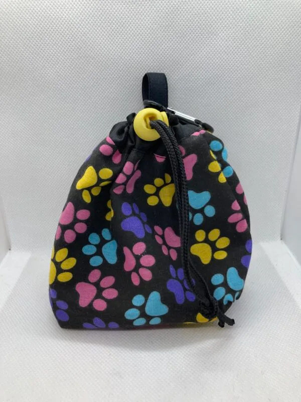 Cotton Paw Print Dog Treat Bag - Image 2