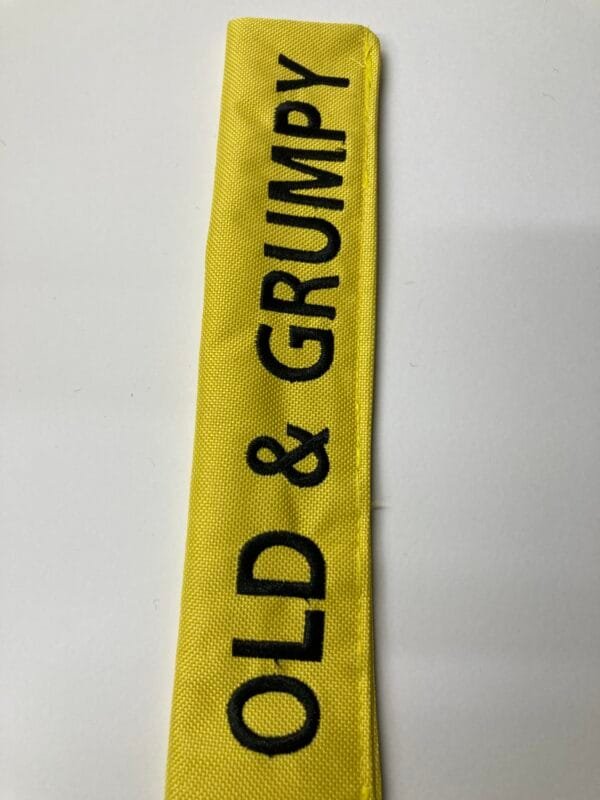 Old And Grumpy Dog Lead Warning Sleeve - Image 2