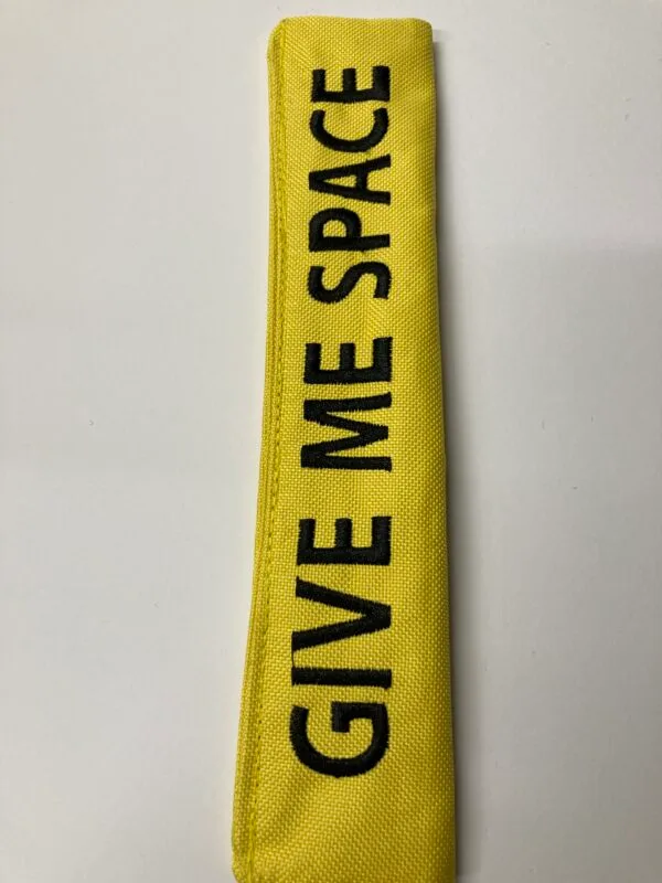 Give Me Space Dog Lead Warning Sleeve