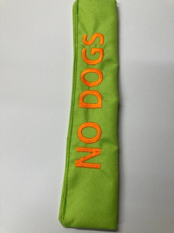 No Dogs Dog Lead Warning Sleeve - Image 2