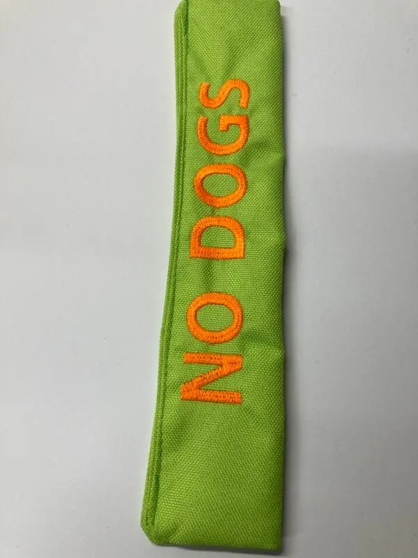 No Dogs Dog Lead Warning Sleeve - Image 2