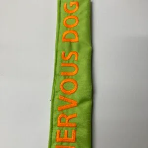 Nervous Dog Lead Warning Sleeve