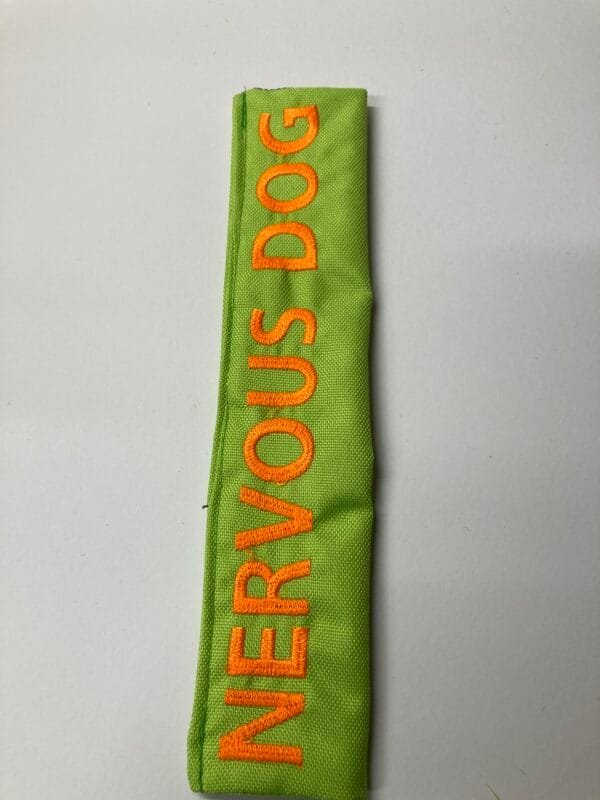 Nervous Dog Lead Warning Sleeve