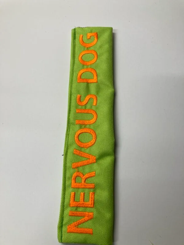 Nervous Dog Lead Warning Sleeve