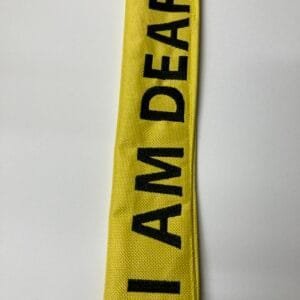 I Am Deaf Dog Lead Warning Sleeve