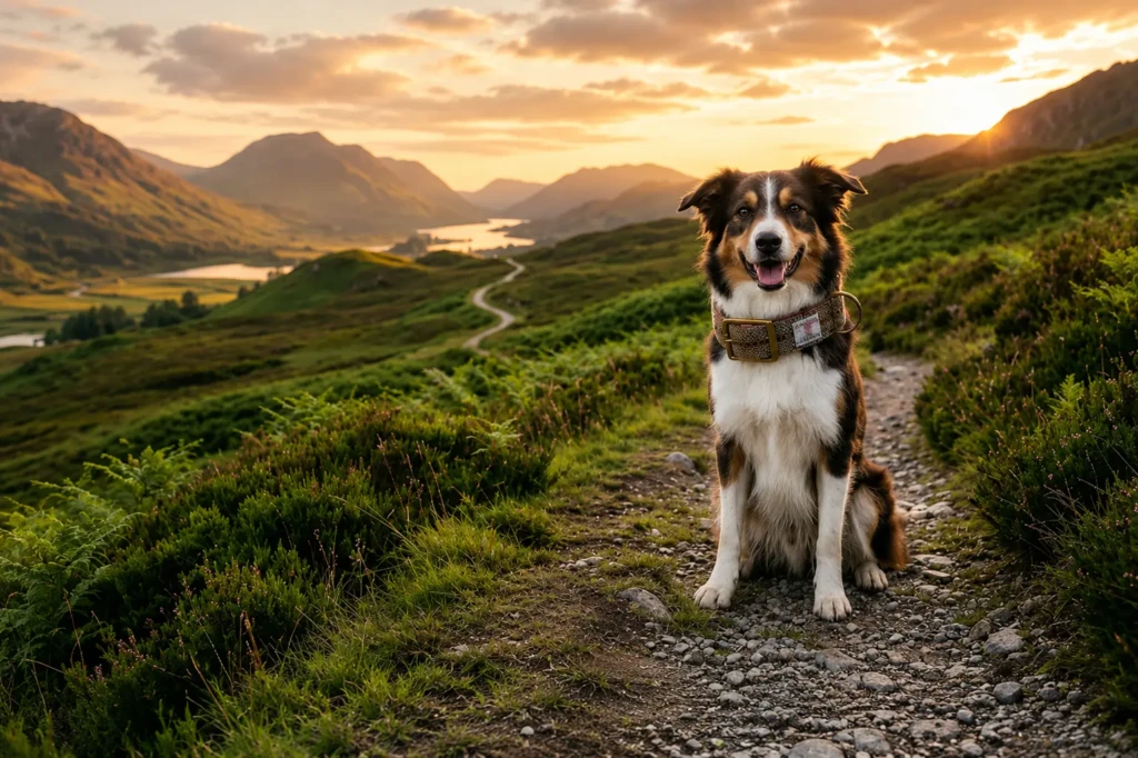 Harris Tweed dog collar - Happy Dogs Togs