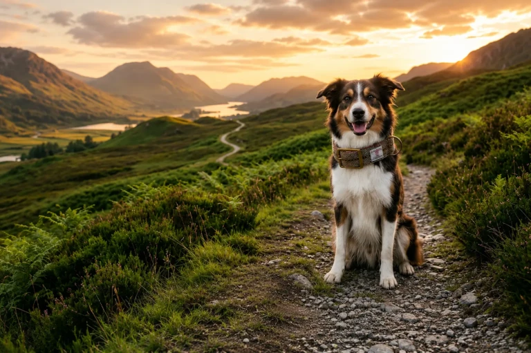 Harris Tweed dog collar - Happy Dogs Togs
