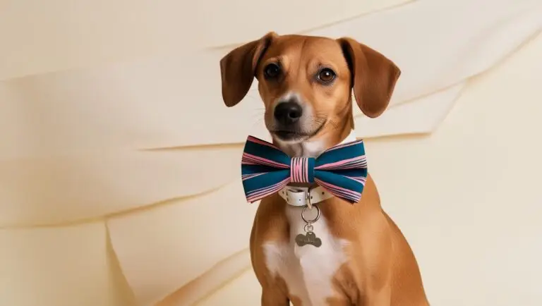 bow tie and collar for dog