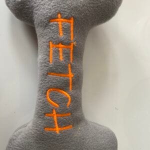 Bone Shape Fetch Fleece Dog Toy