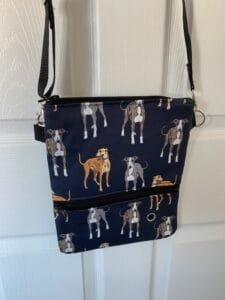 Greyhound Crossbody Dog Walking Bag