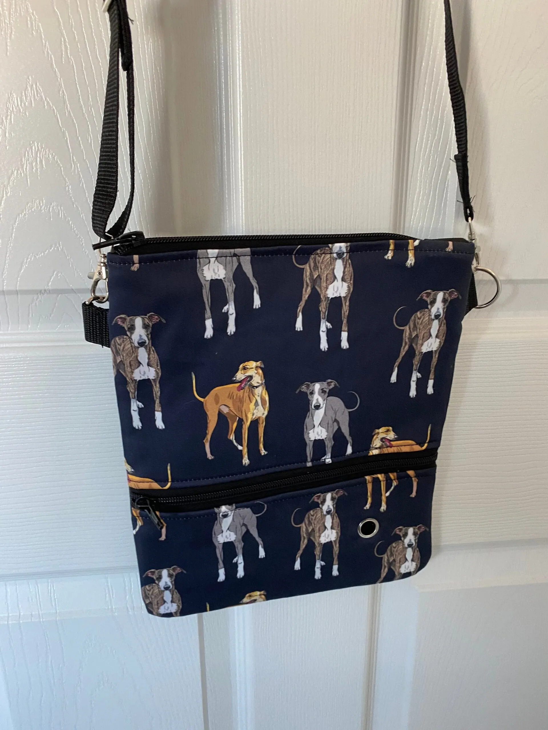 Greyhound Crossbody Dog Walking Bag