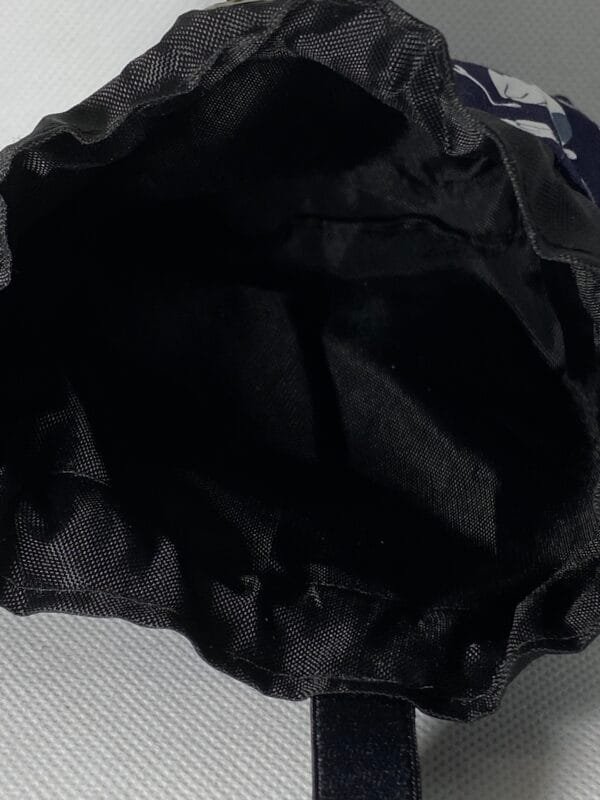 Cotton Navy Dog Treat Bag - Image 3