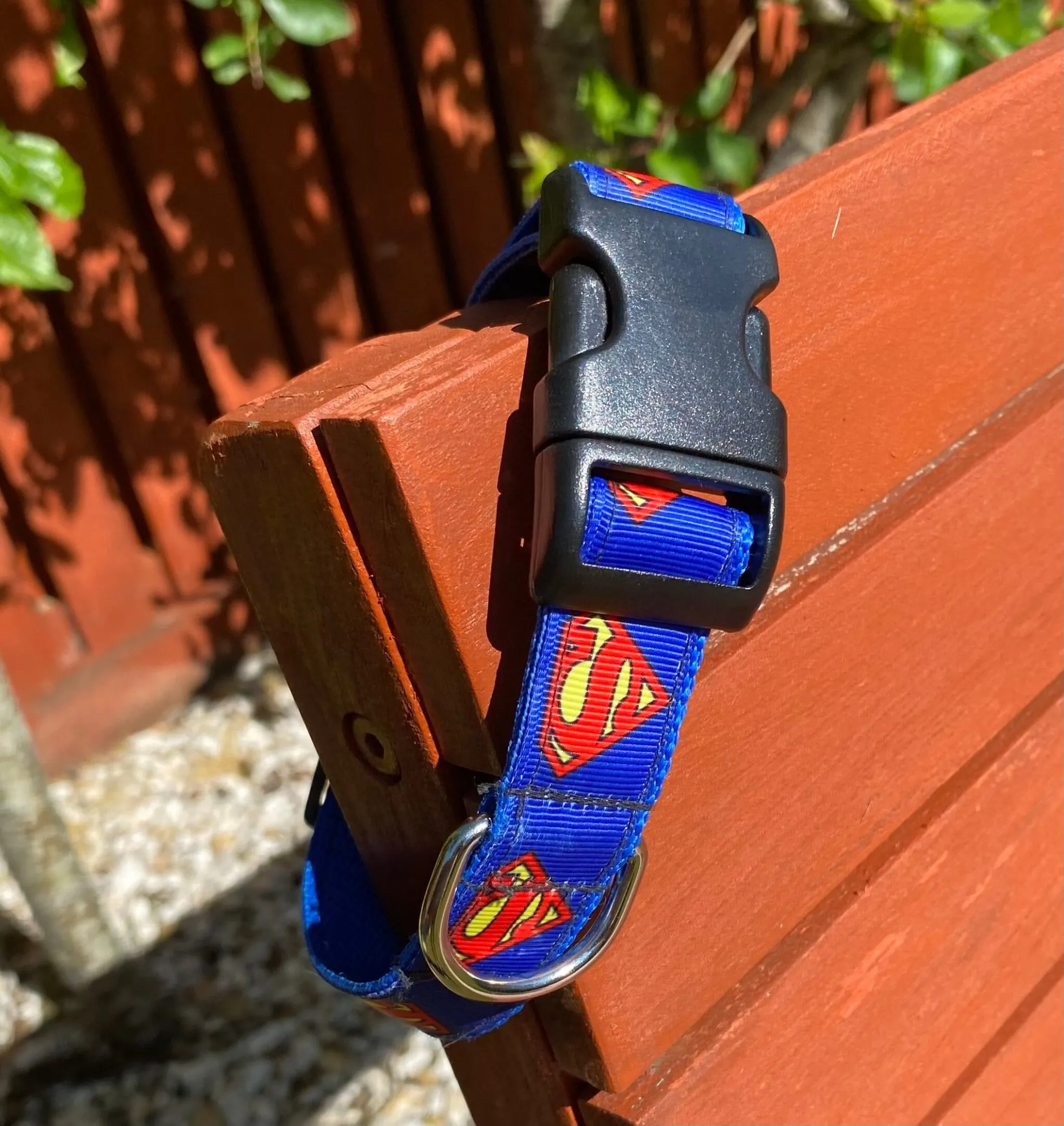 Blue Superman Dog Collar