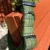 Large Green Herringbone Harris Tweed Dog Collar - Image 2