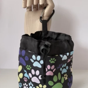 Small Paw Print Dog Treat Bag Front