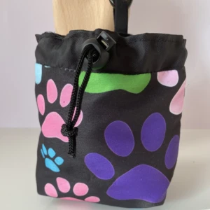 Large Paw Print Dog Treat Bag Front1