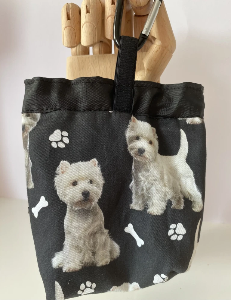 West Highland Terrier Dog Treat Bag Back