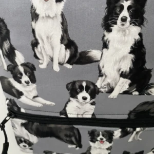 Border Collie Crossbody Bag Close Up