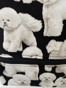 Bichon Frise Cross body bag close up