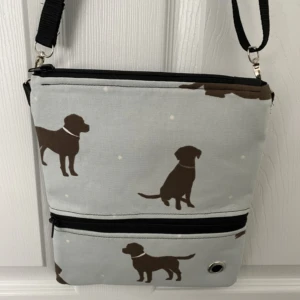 Labrador Canvas Cross body Dog Walking bag front