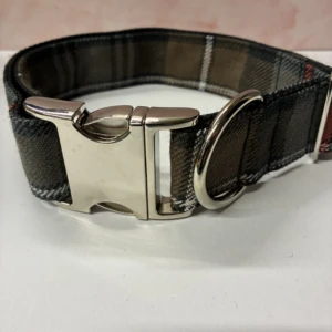 Brown Tartan Xl Dog Collar