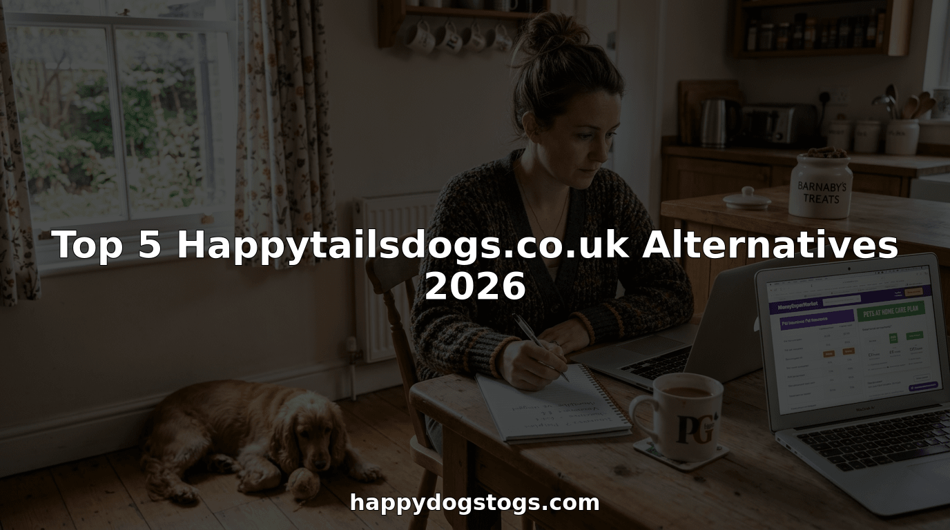 Dog owner compares pet care services online