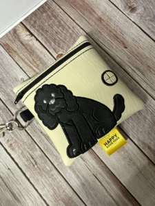 Black Cockapoo dog poo bag dispenser
