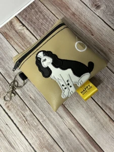 Springer spaniel dog poo bag dispenser